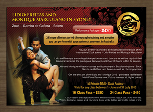 Flyer Design by Sbss for Rio Zouk Sydney | Design: #1755503