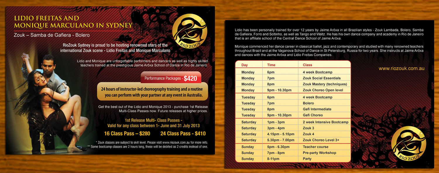 Flyer Design by Sbss for Rio Zouk Sydney | Design #1759303