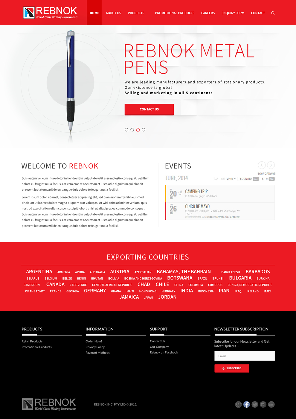 Web-Design von A.D.S für Rover Writing Instruments | Design #6575438