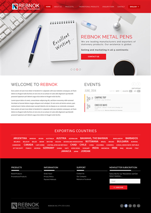 Web Design by A.D.S for Rover Writing Instruments | Design: #6575444