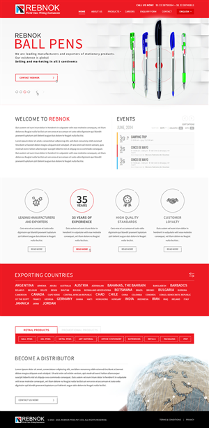 Web Design by A.D.S for Rover Writing Instruments | Design: #6622160