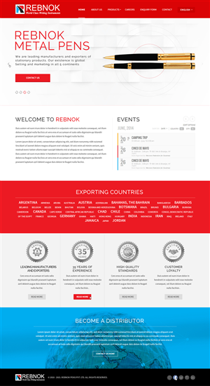 Web Design by A.D.S for Rover Writing Instruments | Design #6622162