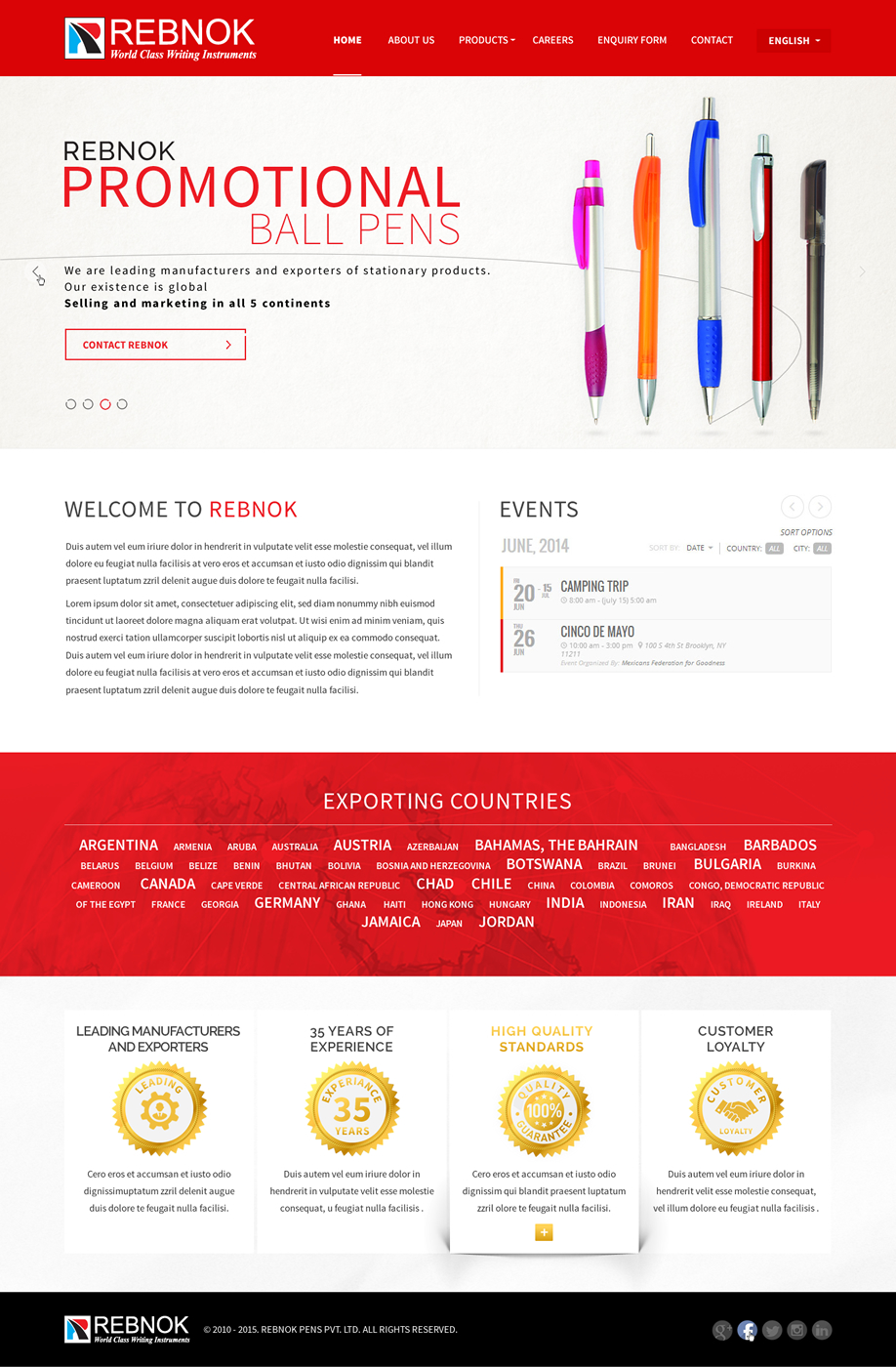 Web Design by A.D.S for Rover Writing Instruments | Design #6631617