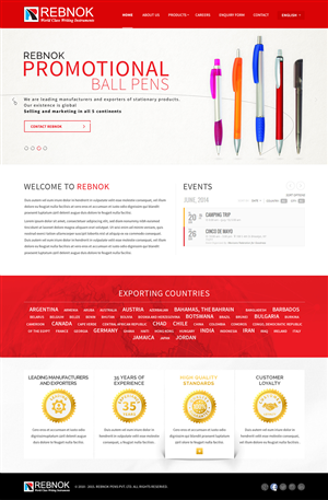 Web Design by A.D.S for Rover Writing Instruments | Design: #6631617