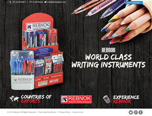 Web Design by RupalTechno for Rover Writing Instruments | Design: #6581095
