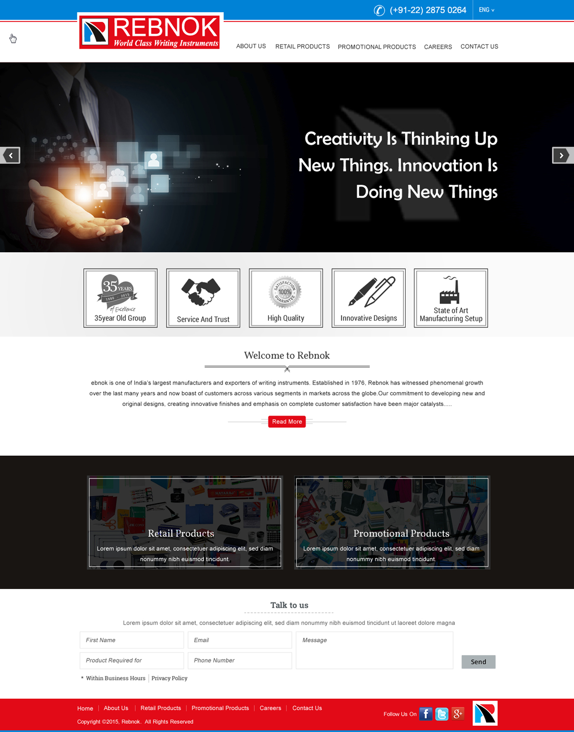 Web Design by HarmiDesigning for Rover Writing Instruments | Design #6553641