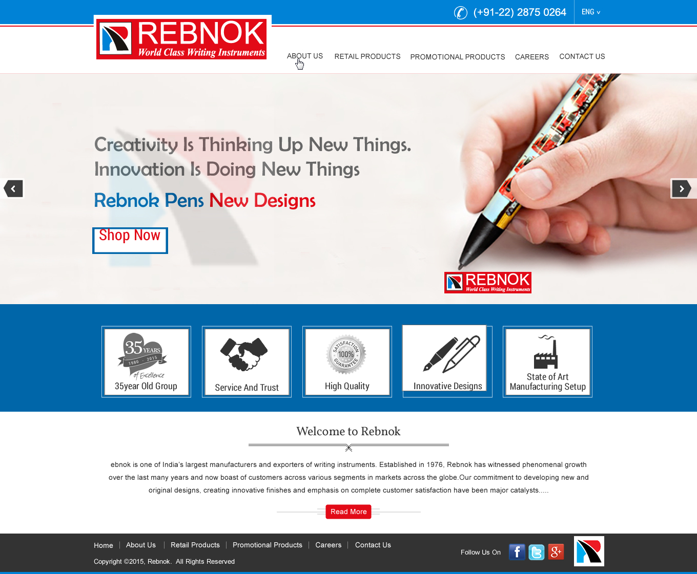 Web Design by harmi_199 for Rover Writing Instruments | Design #6604940
