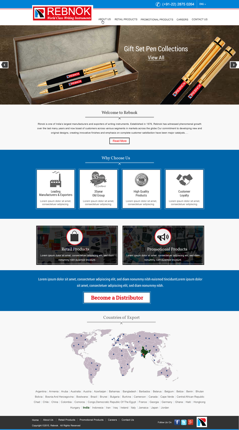 Web Design by HarmiDesigning for Rover Writing Instruments | Design #6613641