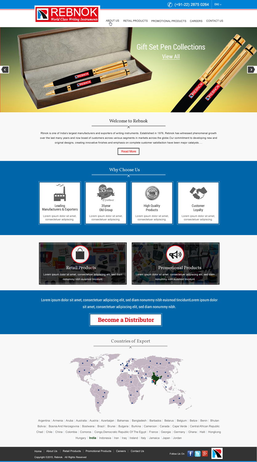 Web Design by HarmiDesigning for Rover Writing Instruments | Design #6613667