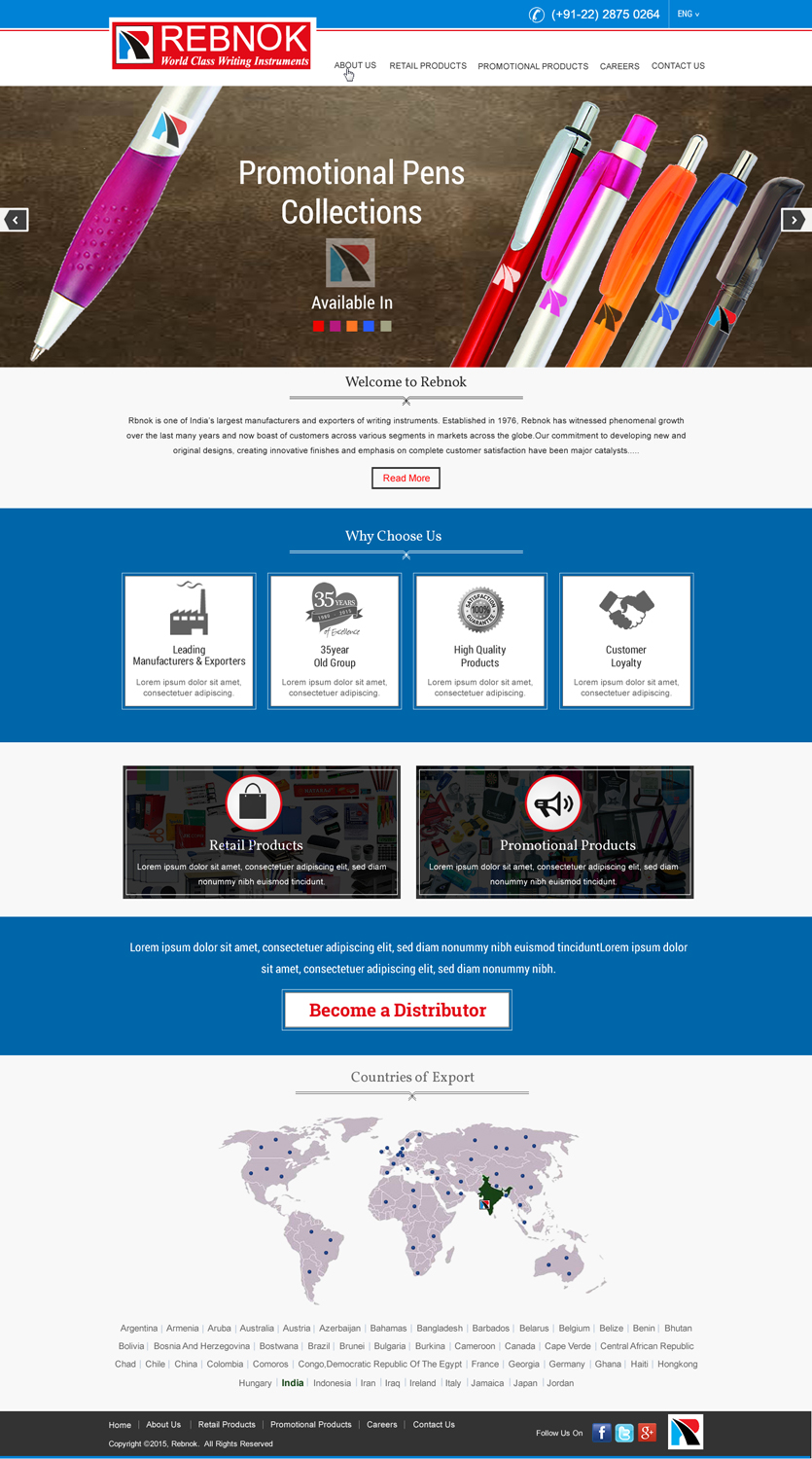 Web Design by HarmiDesigning for Rover Writing Instruments | Design #6613710