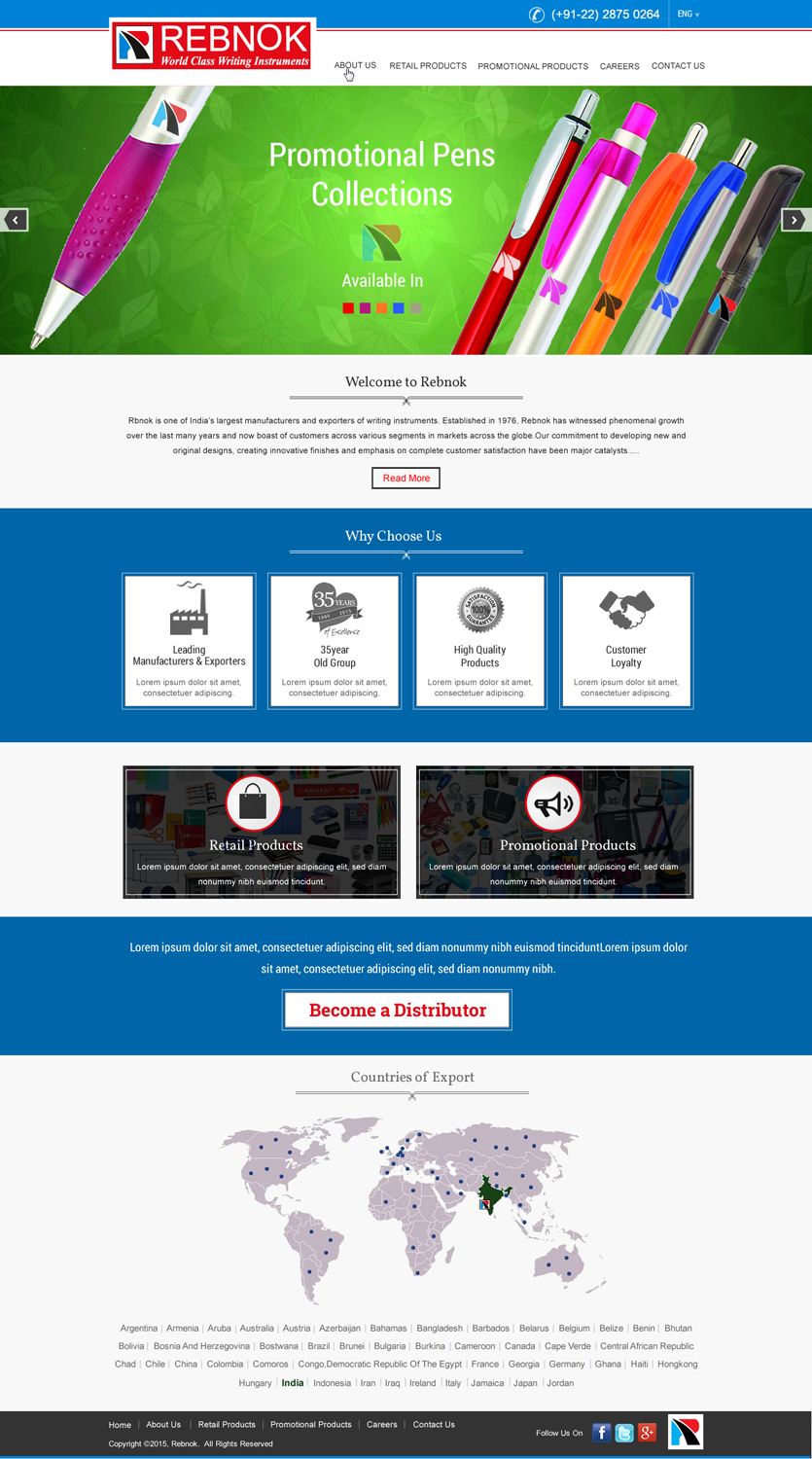 Web Design by HarmiDesigning for Rover Writing Instruments | Design #6613725