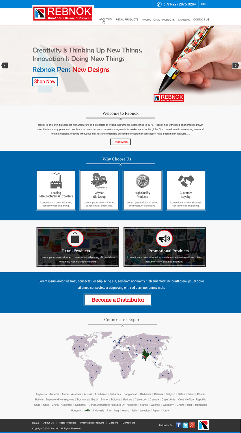 Web Design by HarmiDesigning for Rover Writing Instruments | Design #6613731