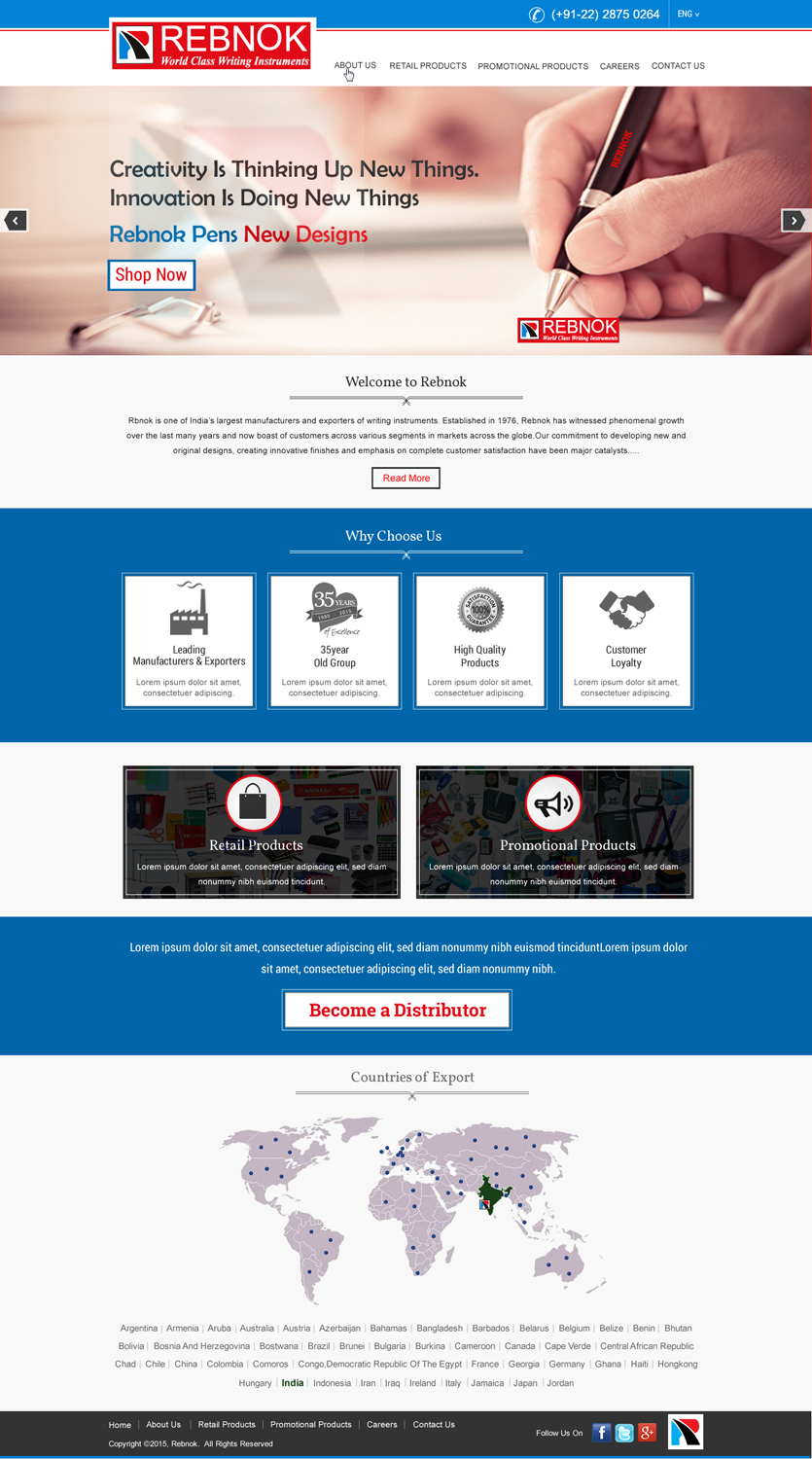 Web Design by HarmiDesigning for Rover Writing Instruments | Design #6613737