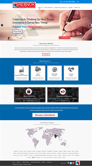 Web Design by HarmiDesigning for Rover Writing Instruments | Design: #6613737