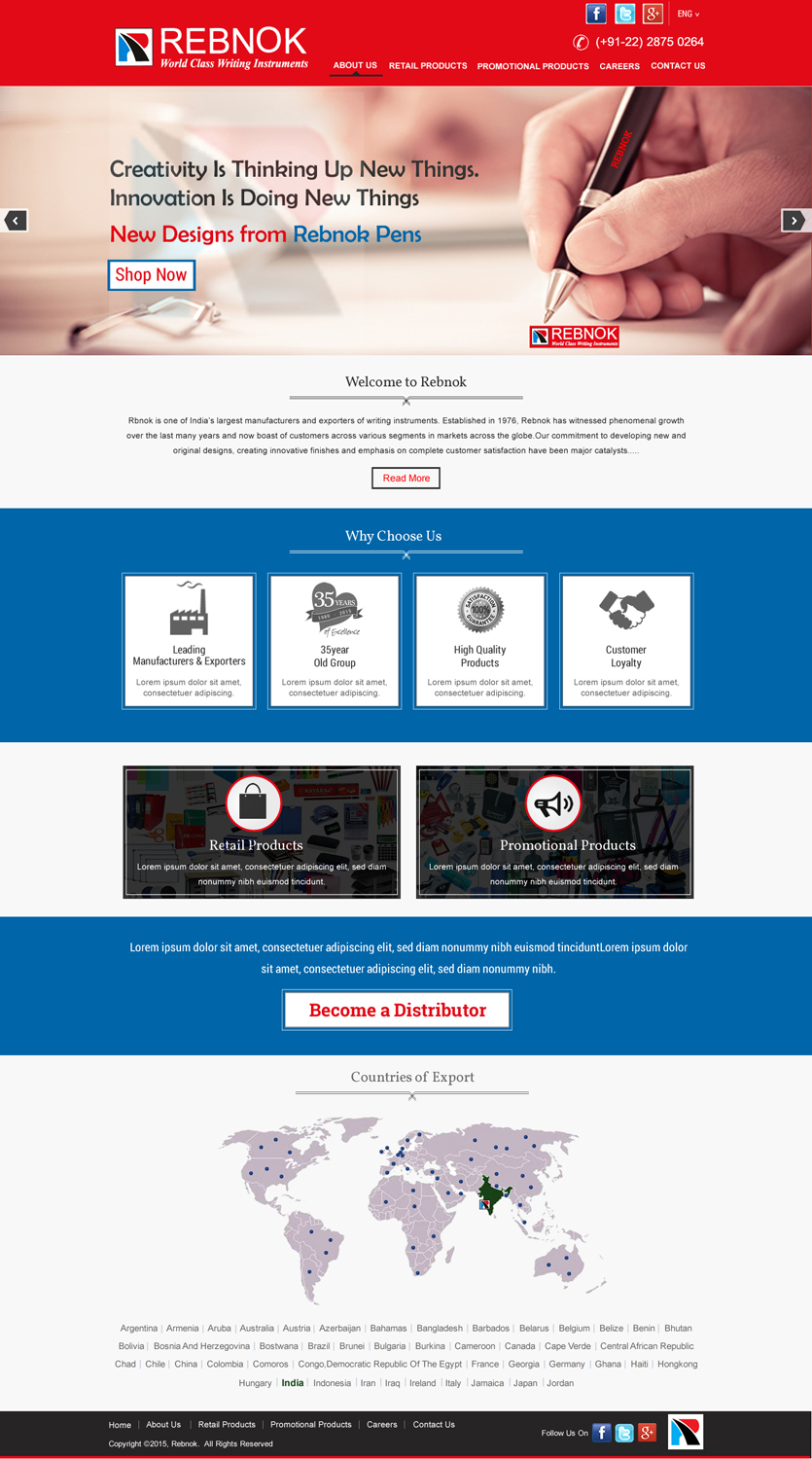 Web Design by HarmiDesigning for Rover Writing Instruments | Design #6613743