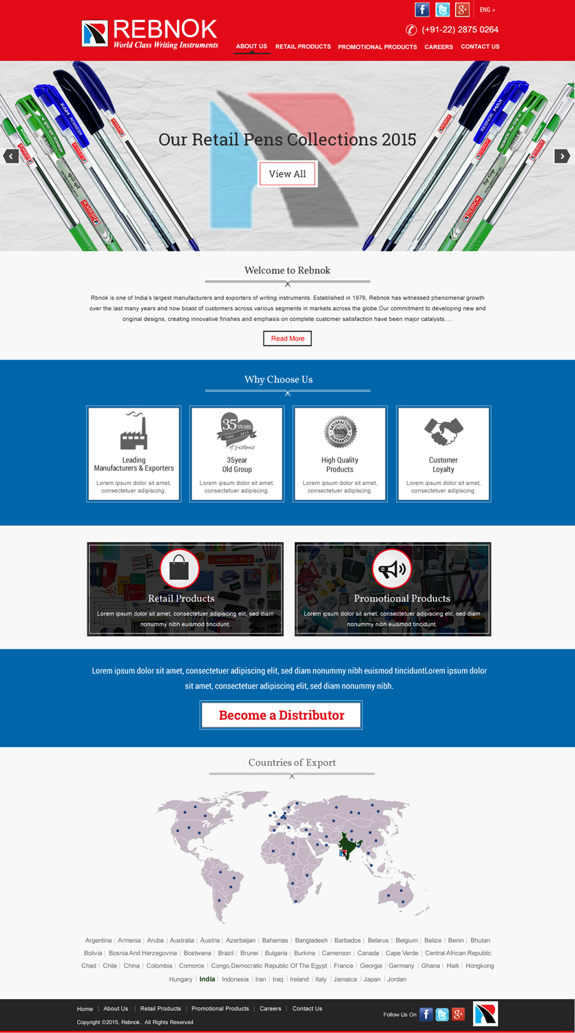 Web Design by HarmiDesigning for Rover Writing Instruments | Design #6613749