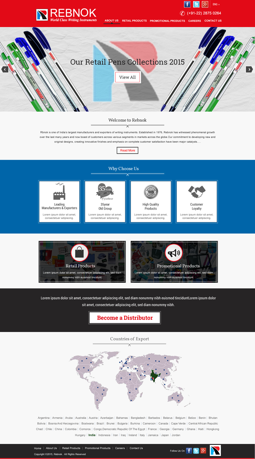 Web Design by HarmiDesigning for Rover Writing Instruments | Design #6613766