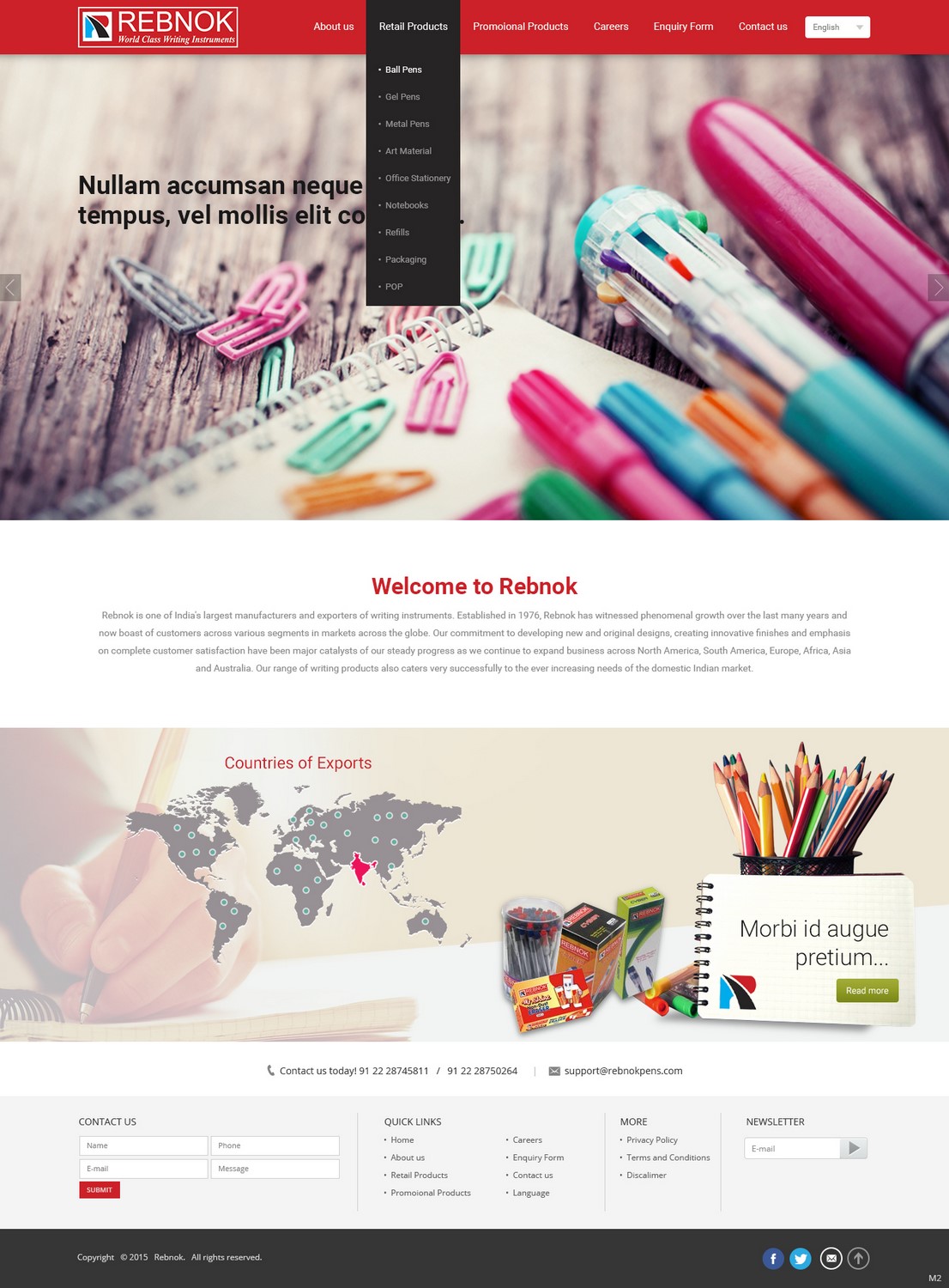 Diseño Web por pb para Rover Writing Instruments | Diseño #6555692
