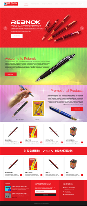 Web Design by Creations Box 2015 for Rover Writing Instruments | Design: #6559701