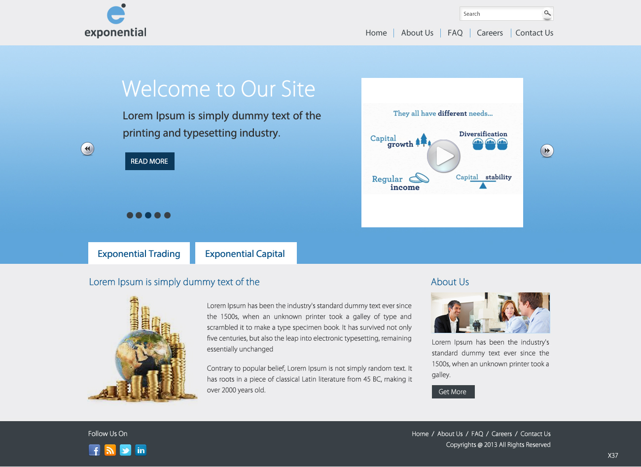 Web Design by pb for Exponential Group Pty. Ltd. | Design #1718097