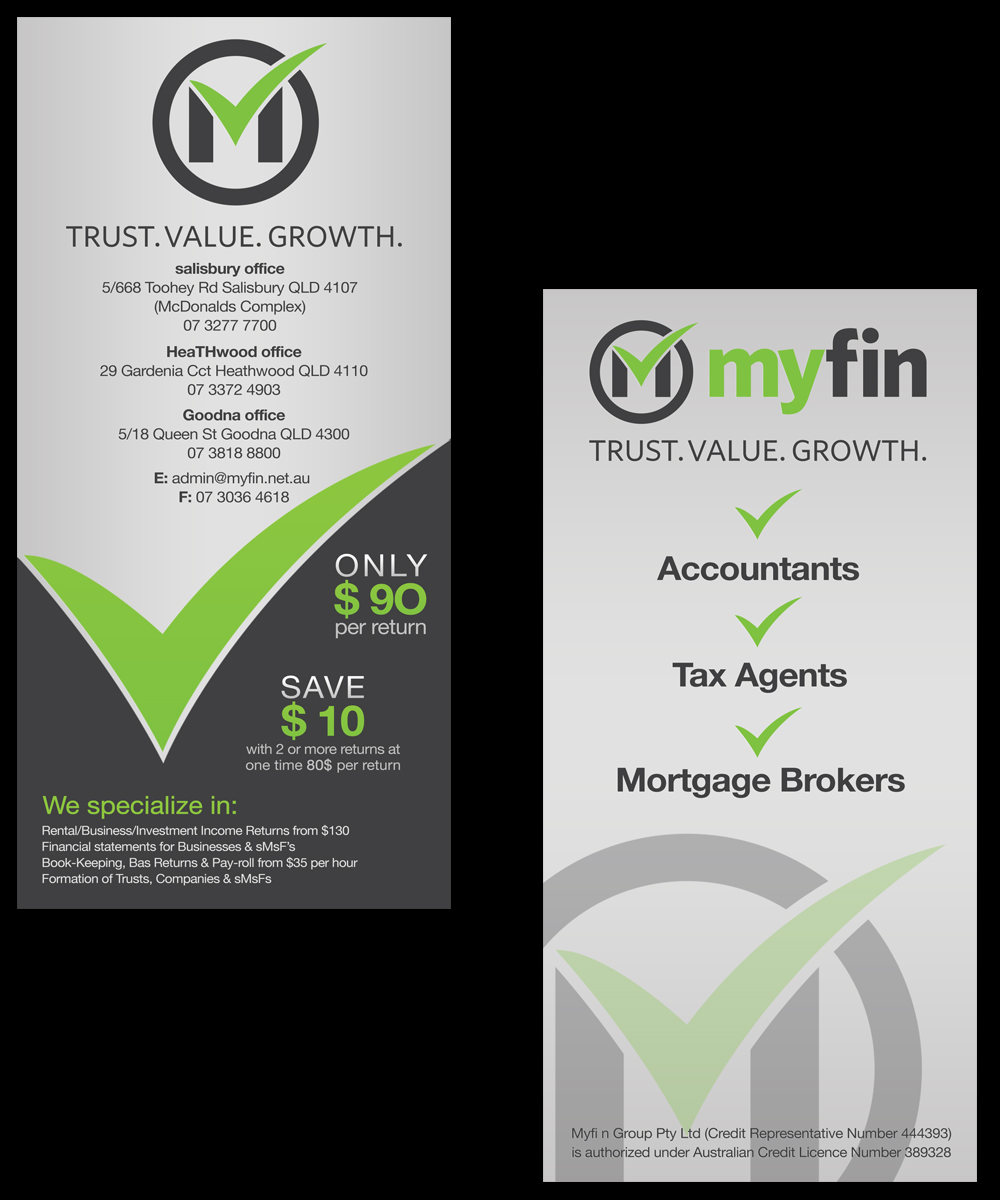 Flyer Design by Ethien for Myfin Group Pty Ltd | Design #6536374