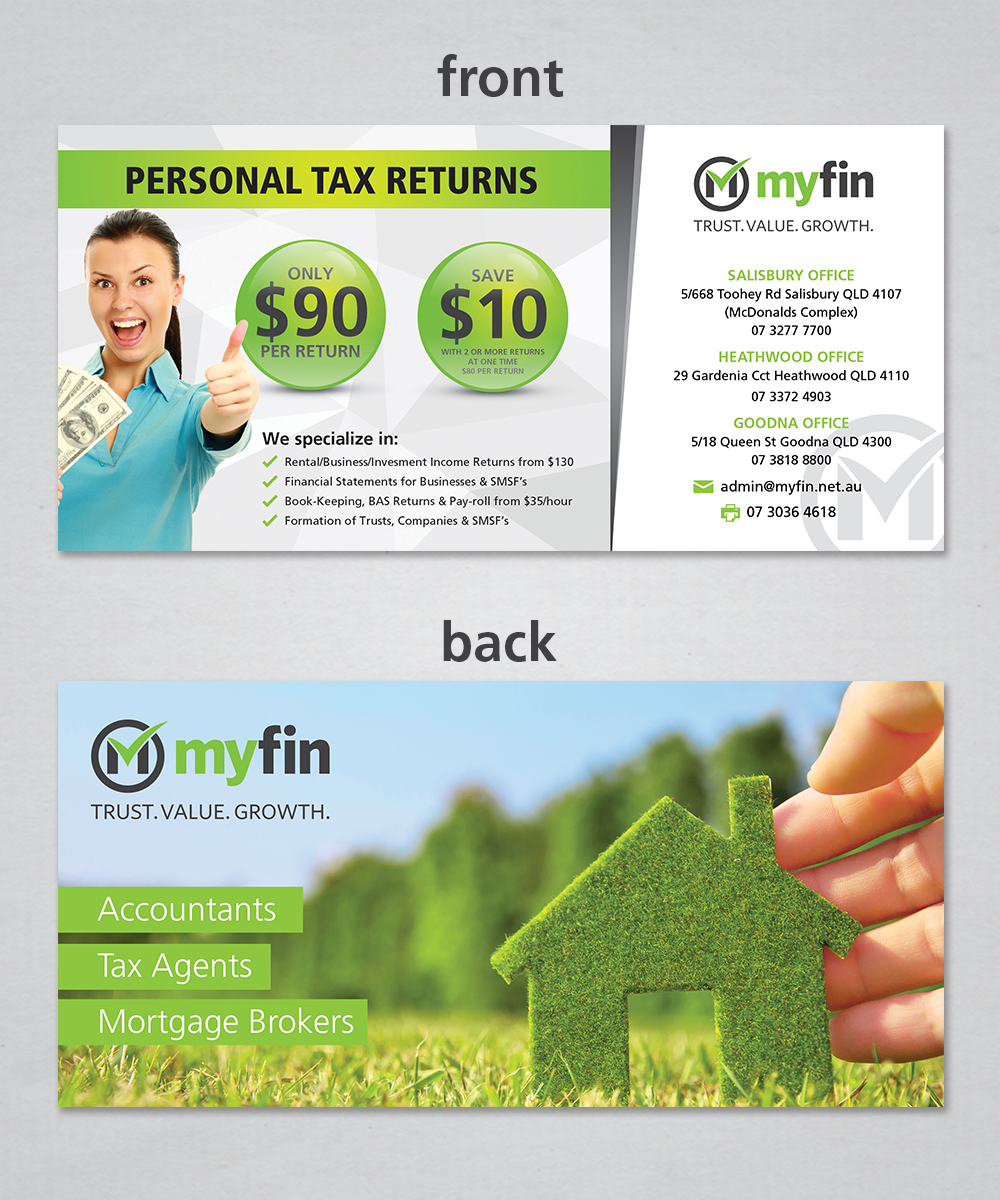 Flyer-Design von sun_design für Myfin Group Pty Ltd | Design #6536269