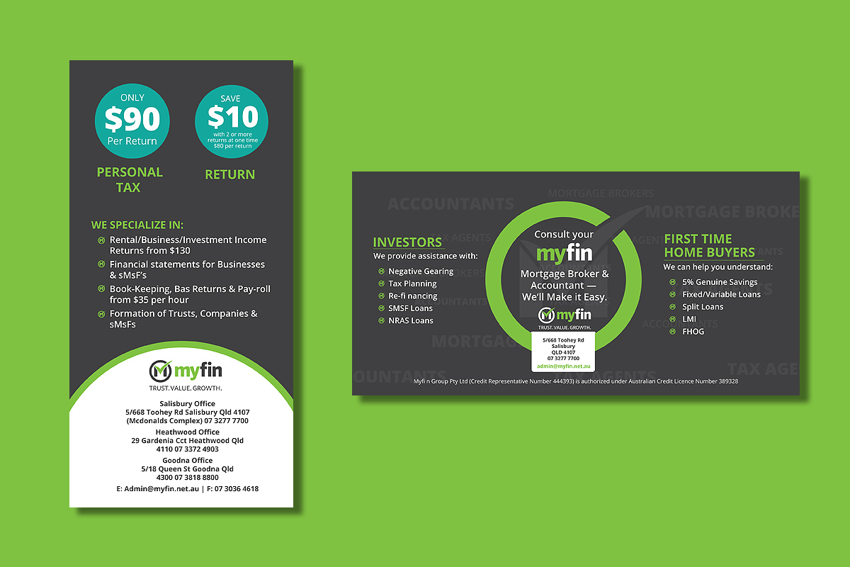 Flyer Design by Shradha for Myfin Group Pty Ltd | Design #6524944