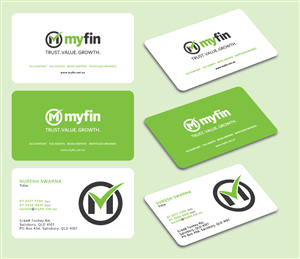 Diseño de Tarjeta de Presentación por GGV para Myfin Group Pty Ltd | Diseño: #6524200