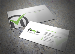 Diseño de Tarjeta de Presentación por Eggo May P para Myfin Group Pty Ltd | Diseño: #6531059
