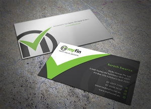 Diseño de Tarjeta de Presentación por Eggo May P para Myfin Group Pty Ltd | Diseño: #6531083