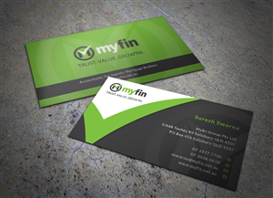 Diseño de Tarjeta de Presentación por Eggo May P para Myfin Group Pty Ltd | Diseño: #6531113