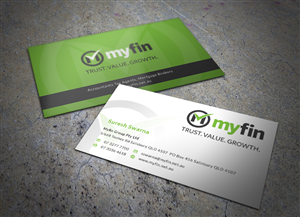 Diseño de Tarjeta de Presentación por Eggo May P para Myfin Group Pty Ltd | Diseño: #6531150