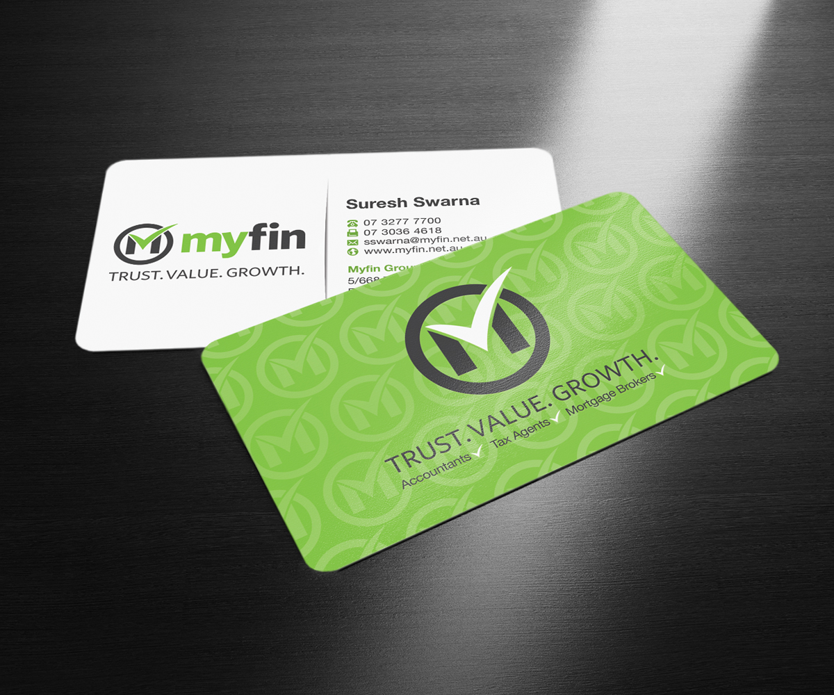Business Card Design by Ethien for Myfin Group Pty Ltd | Design #6527821