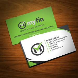 Business Card Design by Riz' for Myfin Group Pty Ltd | Design #6523806
