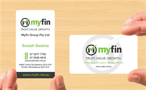 Business Card Design by Lanka Ama for Myfin Group Pty Ltd | Design: #6525117