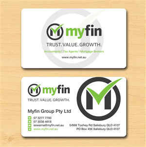 Business Card Design by Lanka Ama for Myfin Group Pty Ltd | Design: #6525122
