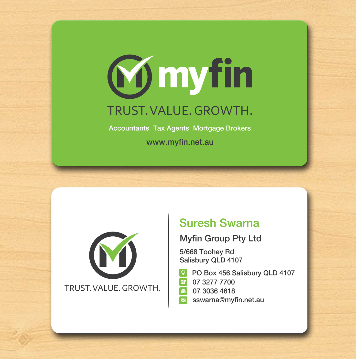 Business Card Design by Lanka Ama for Myfin Group Pty Ltd | Design #6525123