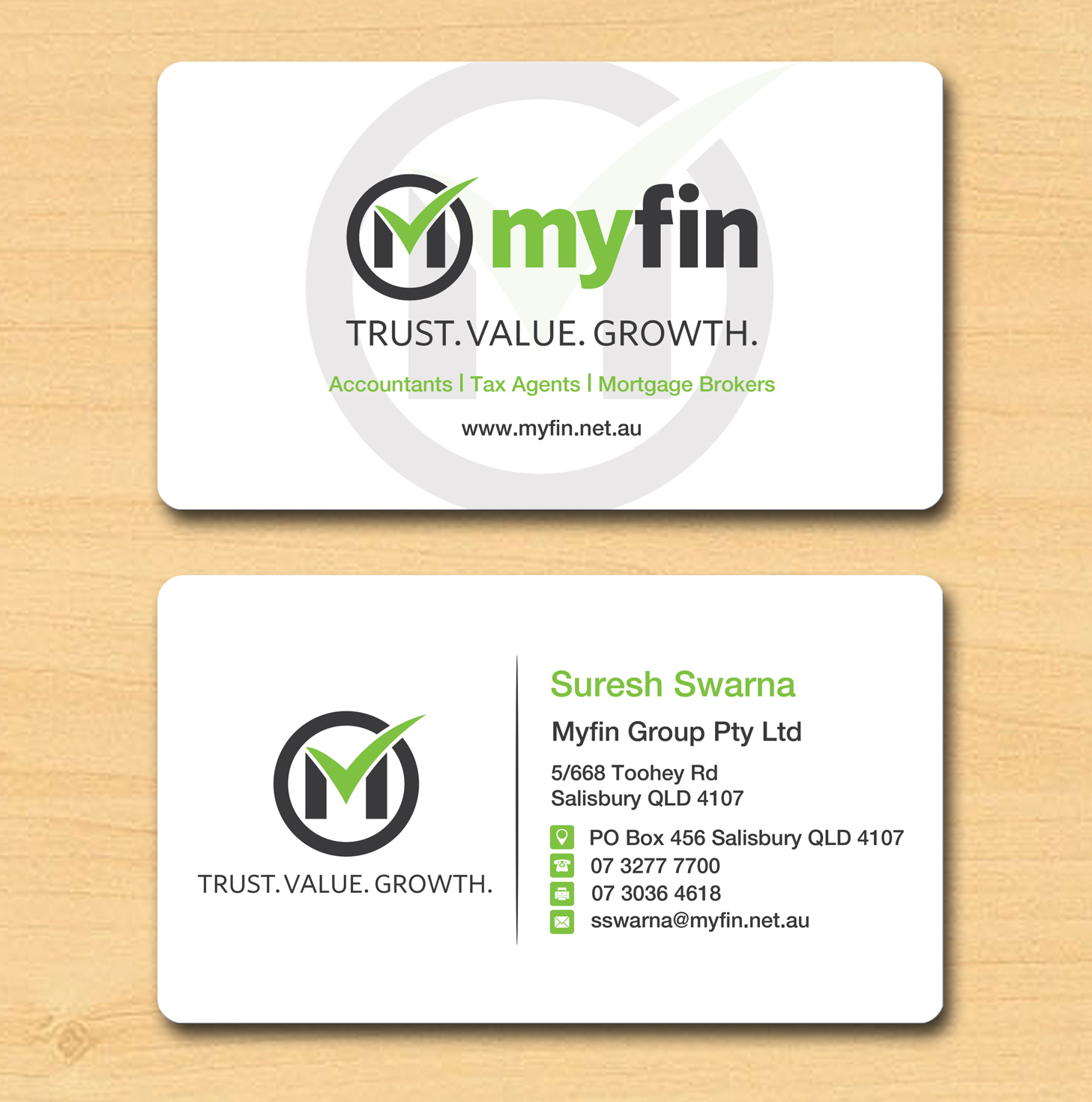 Business Card Design by Lanka Ama for Myfin Group Pty Ltd | Design #6525125