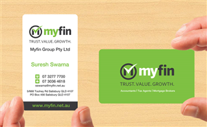 Business Card Design by Lanka Ama for Myfin Group Pty Ltd | Design: #6525128