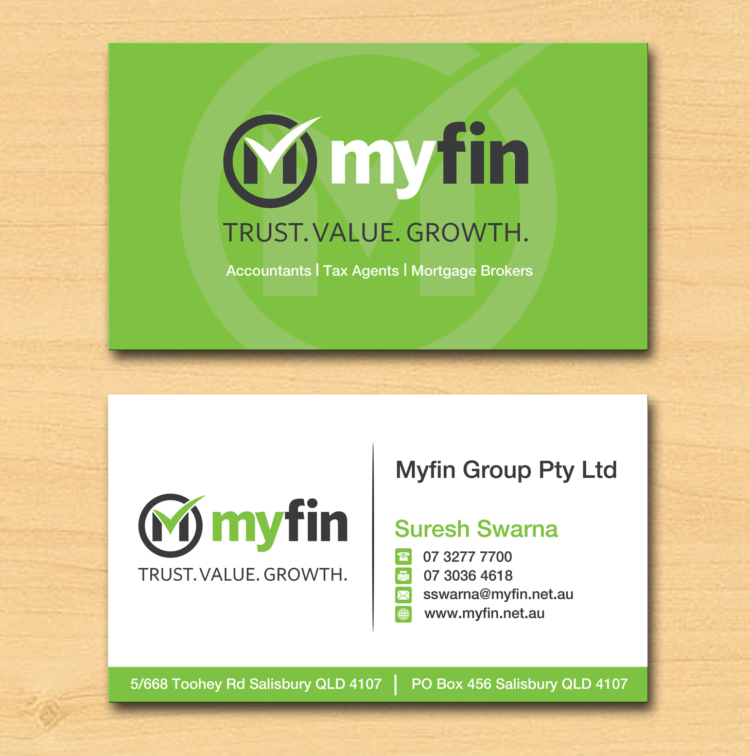 Business Card Design by Lanka Ama for Myfin Group Pty Ltd | Design #6525131