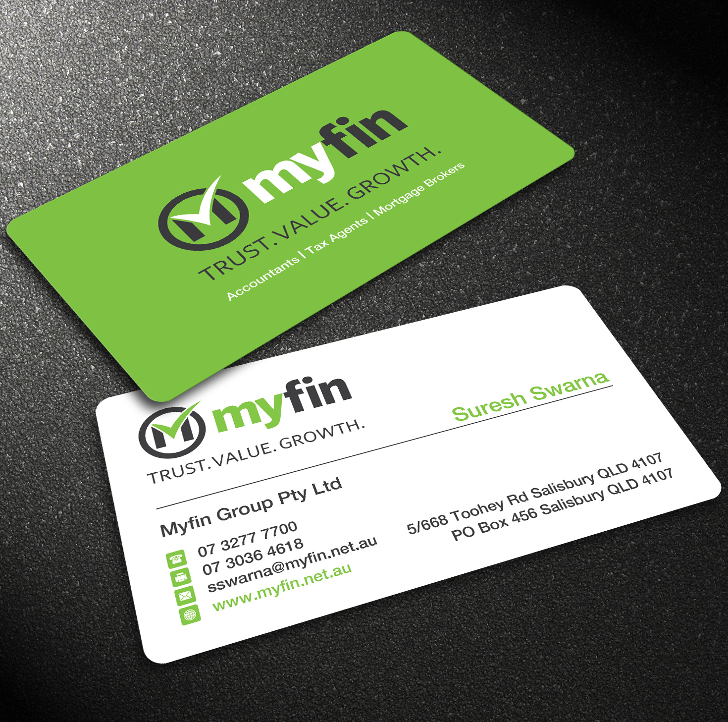 Business Card Design by Lanka Ama for Myfin Group Pty Ltd | Design #6525133