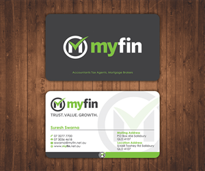 Diseño de Tarjeta de Presentación por Stylez Designz para Myfin Group Pty Ltd | Diseño: #6542679