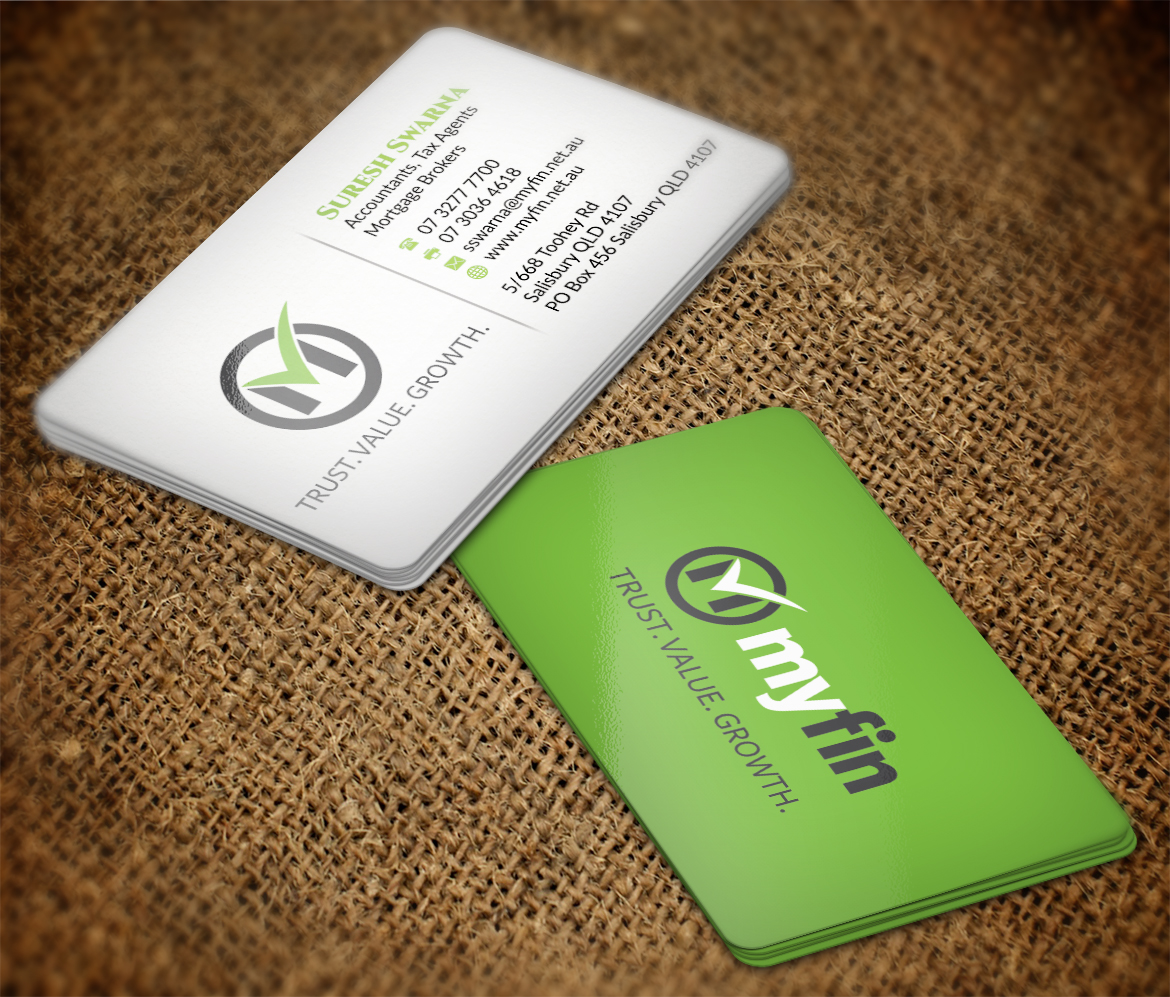 Business Card Design by AFHUN for Myfin Group Pty Ltd | Design #6528789