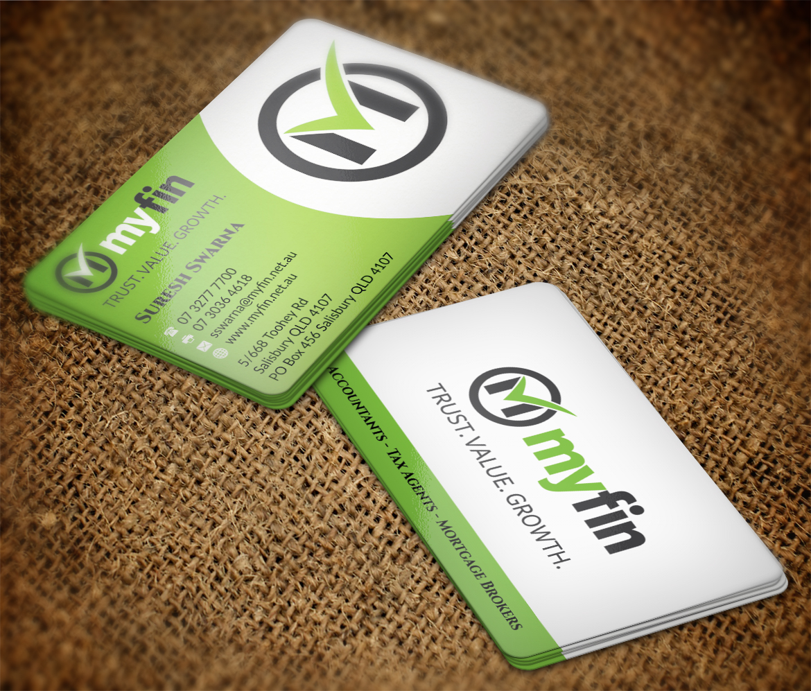 Business Card Design by AFHUN for Myfin Group Pty Ltd | Design #6529406