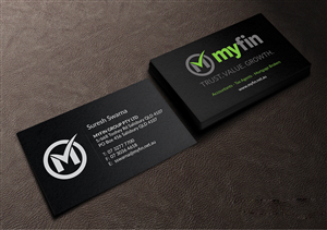 Diseño de Tarjeta de Presentación por Creations Box 2015 para Myfin Group Pty Ltd | Diseño: #6535108