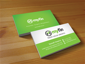 Diseño de Tarjeta de Presentación por Creations Box 2015 para Myfin Group Pty Ltd | Diseño: #6535152