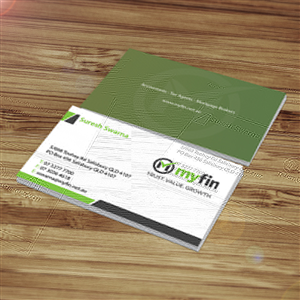 Diseño de Tarjeta de Presentación por Creations Box 2015 para Myfin Group Pty Ltd | Diseño: #6535166