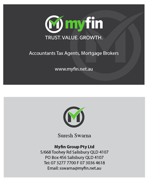 Diseño de Tarjeta de Presentación por daudprinters123 para Myfin Group Pty Ltd | Diseño: #6523872