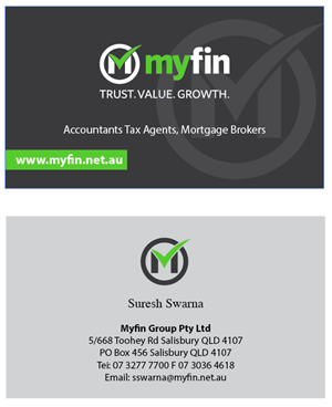 Diseño de Tarjeta de Presentación por daudprinters123 para Myfin Group Pty Ltd | Diseño: #6523882
