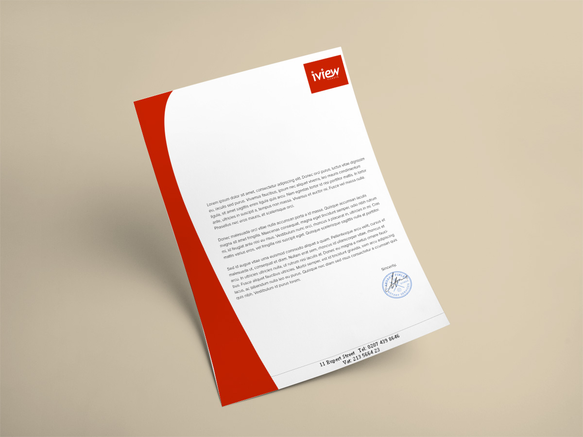 Letterhead Design by Ather for this project | Design #6547846